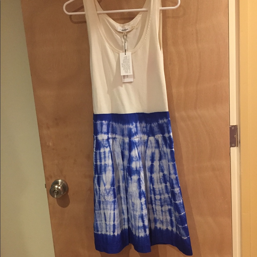 Calvin Klein tie dye sleeveless dress